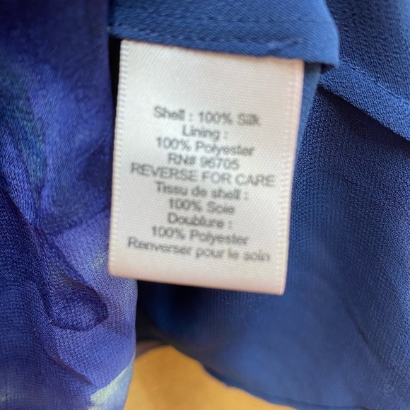 Rebecca Taylor Tank Top Blouse Size 2 100% Silk Sheer Layered Ruffle Strappy - Picture 8 of 10